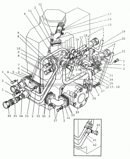 80-4607115 Маслопровод L=590,d=14, сталь, фланец/под штуцера м20 МТЗ РУП